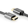 Miniatyrbild 4 av 5: High Speed ​​HDMI ™ kabel med Ethernet | HDMI™ Kontakt | HDMI™ Kontakt | 4K@60Hz | ARC | 18 Gbps | 3.00 m | Rund | Bomull | Grått Med Metall | Kartong