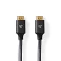 Miniatyrbild 1 av 5: High Speed ​​HDMI ™ kabel med Ethernet | HDMI™ Kontakt | HDMI™ Kontakt | 4K@60Hz | ARC | 18 Gbps | 3.00 m | Rund | Bomull | Grått Med Metall | Kartong