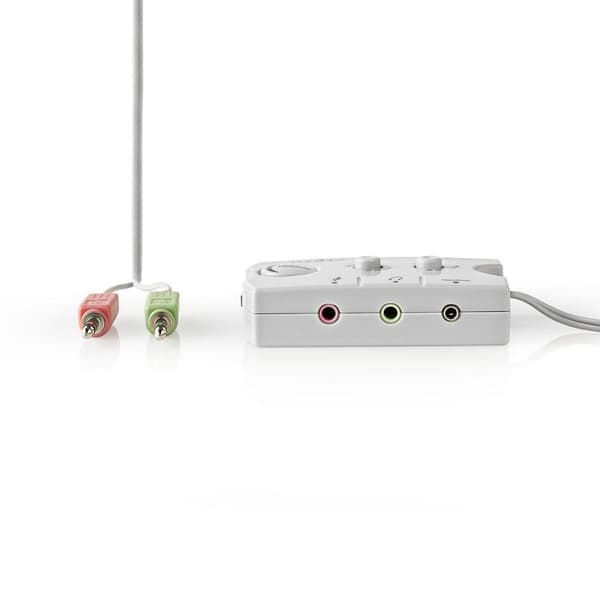 Audio switch | Anslutningsingång: 2x 3,5 mm Hane | Anslutningsutgång: 3x 3,5 mm hona + 2,5 mm hona | Funktionskontroll: Instruktionsbok | Antal knappa