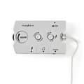 Miniatyrbild 1 av 6: Audio switch | Anslutningsingång: 2x 3,5 mm Hane | Anslutningsutgång: 3x 3,5 mm hona + 2,5 mm hona | Funktionskontroll: Instruktionsbok | Antal knappa
