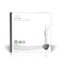 Miniatyrbillede 2 af 2: Coax Kabel På Rulle | Coax 12 | 75 Ohm | Dobbelt afskærmet | ECA | 25.0 m | Coax | PVC | Hvid | Gaveæske