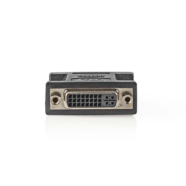 DVI-adapter | DVI-I 24+5-Pins Hun | DVI-I 24+5-Pins Hun | Nikkelplateret | Lige | PVC | Sort | Plastikpose