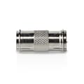 Miniatyrbillede 3 af 5: Satellit & Antenne adapter | F Han Quick | F Han Quick | Nikkelplateret | 75 Ohm | Lige | Metal | Sølv | 10 stk. | Konvolut