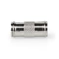 Miniatyrbillede 4 af 5: Satellit & Antenne adapter | F Han Quick | F Han Quick | Nikkelplateret | 75 Ohm | Lige | Metal | Sølv | 10 stk. | Konvolut