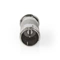 Miniatyrbillede 2 af 5: Satellit & Antenne adapter | F Han Quick | F Han Quick | Nikkelplateret | 75 Ohm | Lige | Metal | Sølv | 10 stk. | Konvolut