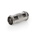 Miniatyrbillede 1 af 5: Satellit & Antenne adapter | F Han Quick | F Han Quick | Nikkelplateret | 75 Ohm | Lige | Metal | Sølv | 10 stk. | Konvolut