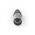 Miniatyrbillede 2 af 5: XLR-stik | Lige | Han | Nikkelplateret | Beskyttelses cover | Kabeldiameter: 7.0 mm | Metal | Sølv | 10 stk. | Plastikpose