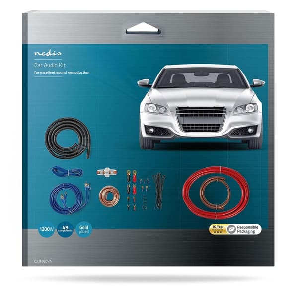Auto Audio Liitäntäsarja | 1200 W | Kullattu | Blister