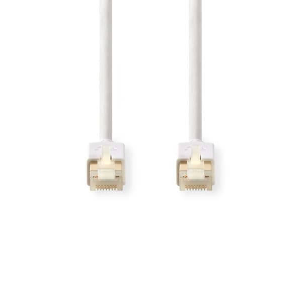 CAT6 Nätverkskabel | RJ45 hane | RJ45 hane | F/UTP | 10.0 m | Rund | LSZH / PVC | Vit | Kartong med fönster