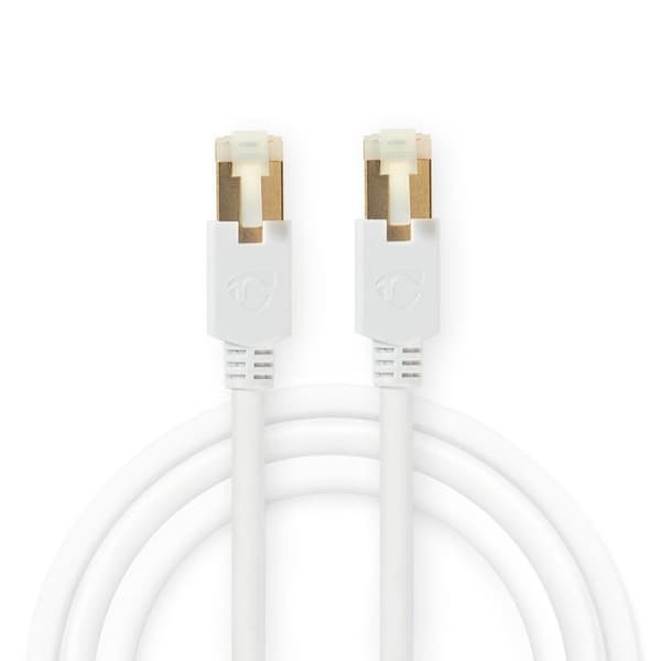 CAT6 Nätverkskabel | RJ45 hane | RJ45 hane | F/UTP | 10.0 m | Rund | LSZH / PVC | Vit | Kartong med fönster