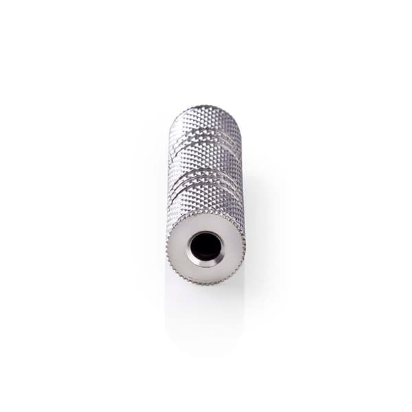 Stereo Audio Adapter | 3.5 mm Hun | 3.5 mm Hun | Nikkel belagt | Rett | Metall | Sølv | 1 stk. | Boks