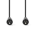 Miniatyrbillede 2 af 3: Optisk lydkabel | TosLink Male | TosLink Male | 1.00 m | Runde | PVC | Sort | Box
