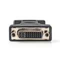 Miniatyrbild 2 av 4: VGA-adapter | VGA Hane | DVI-I 24+5-Pin Hona | Nickelplaterad | Rak | ABS / Metall | Svart | Blister