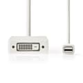 Miniatyrbillede 2 af 4: Mini DisplayPort kabel | DisplayPort 1.2 | Mini DisplayPort han | DVI-D 24+1-Pins Hun / HDMI™ Input / VGA Hun | 21.6 Gbps | Nikkelplateret | 0.20 m |