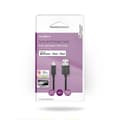 Miniatyrbild 4 av 4: Lightning Kabel | USB 2.0 | Apple Lightning, 8-stifts | USB-A Hane | 480 Mbps | Nickelplaterad | 1.00 m | Rund | PVC | Svart | Låda