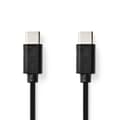 Miniatyrbild 1 av 3: USB-kabel | USB 2.0 | USB-C™ Hane | USB-C™ Hane | 60 W | 480 Mbps | Nickelplaterad | 1.00 m | Rund | PVC | Svart | Låda