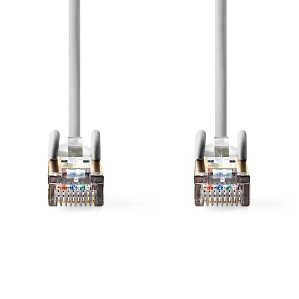 CAT5e nettverkskabel | SF/UTP | RJ45 Han | RJ45 Han | 10.0 m | Rund | PVC | Grå | Boks