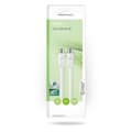 Miniatyrbillede 3 af 3: Coax Cable | IEC (Coax) Han | IEC (Coax) Hun | Nikkelplateret | 90 dB | 75 Ohm | Dobbelt afskærmet | 5.00 m | Runde | PVC | Hvid | Box
