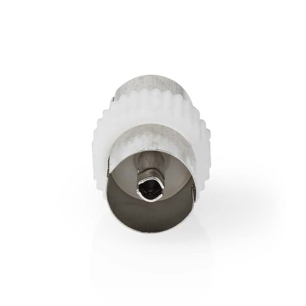 Satellit & Antenne adapter | IEC (Coax) Hun | IEC (Coax) Hun | Nikkelplateret | 75 Ohm | Lige | Metal / Plastik | Hvid | 1 stk. | Box