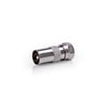 Miniatyrbilde 1 av 6: Satellite & Antenne Adapter | F Han | IEC (Coax) Han | Nikkel belagt | 75 Ohm | Rett | Metall | Sølv | 1 stk. | Boks