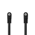 Miniatyrbillede 2 af 3: AV-kabel | 3.5 mm Hanstik | 3.5 mm Hanstik | Nikkelplateret | 1.00 m | Runde | PVC | Sort