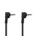 Miniatyrbillede 1 af 3: AV-kabel | 3.5 mm Hanstik | 3.5 mm Hanstik | Nikkelplateret | 1.00 m | Runde | PVC | Sort