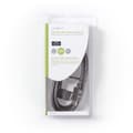 Miniatyrbild 3 av 3: High Speed ​​HDMI ™ kabel med Ethernet | HDMI™ Kontakt | HDMI™ Kontakt | 4K@30Hz | 10.2 Gbps | 1.50 m | Rund | PVC | Svart | Blister