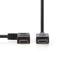 Miniatyrbild 2 av 3: High Speed ​​HDMI ™ kabel med Ethernet | HDMI™ Kontakt | HDMI™ Kontakt | 4K@30Hz | 10.2 Gbps | 1.50 m | Rund | PVC | Svart | Blister