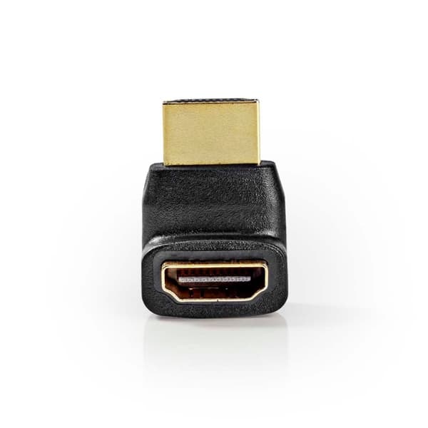 HDMI™ Adapter | HDMI™ Kontakt | HDMI™ Utgång | Guldplaterad | Vinklat 270° | ABS | Svart | 1 st. | Låda