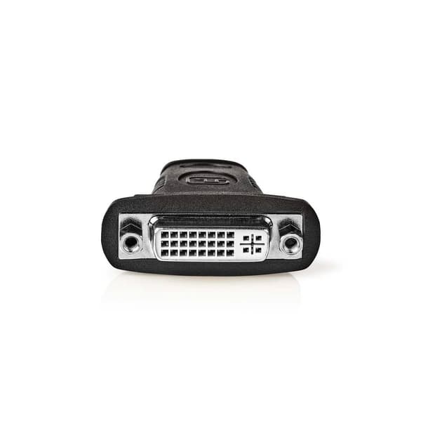 HDMI™ Adapter | HDMI ™ -kontakt | DVI-D 24+1-Pins Hun | Gull belagt | Rett | ABS | Sort | 1 stk. | Boks