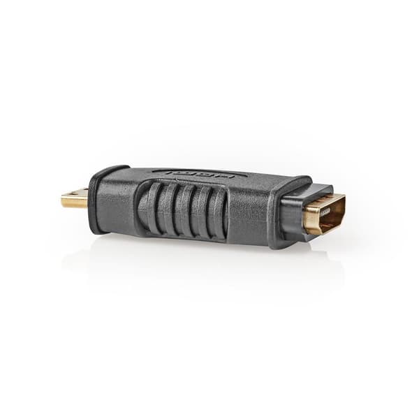 HDMI™ Adapter | HDMI™ Mini kontakt | HDMI™ Utgång | Guldplaterad | Rak | ABS | Svart | 1 st. | Blister