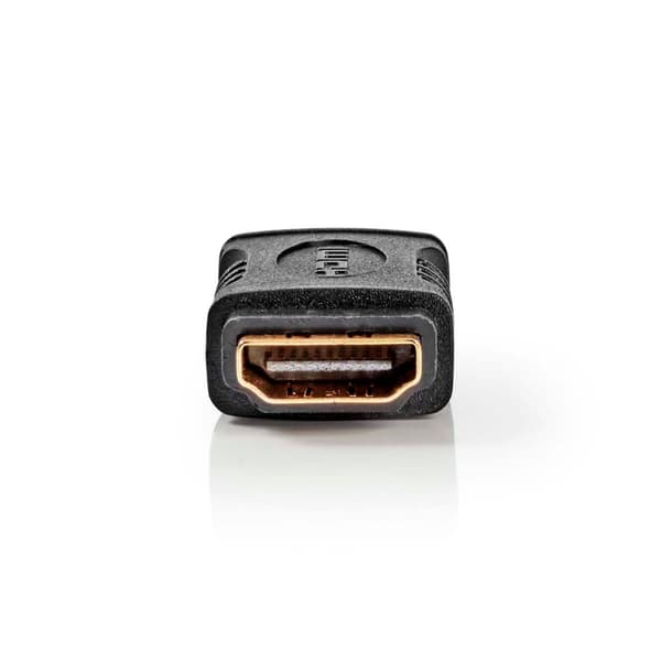 HDMI™ Adapter | HDMI™ Hun | HDMI™ Hun | Gull belagt | Rett | ABS | Sort | 1 stk. | Boks