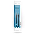Miniatyrbillede 3 af 3: Stereo Audio kabel | 3.5 mm Hanstik | 3.5 mm Hanstik | Nikkelplateret | 1.00 m | Runde | Sort | Box