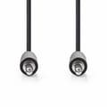 Miniatyrbillede 2 af 3: Stereo Audio kabel | 3.5 mm Hanstik | 3.5 mm Hanstik | Nikkelplateret | 1.00 m | Runde | Sort | Box