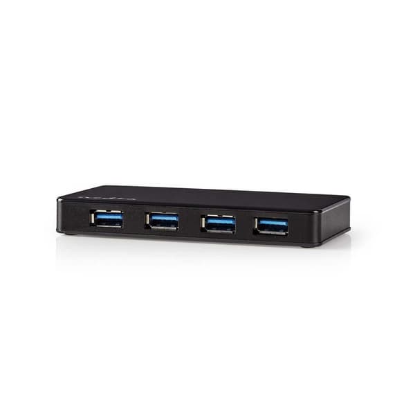 USB-hubb | USB A-Hane | 4x USB A Female | 4-Port port(s) | USB 3.2 Gen 1 | Strömadapter / USB ström | 4x USB