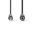 Miniatyrbillede 2 af 3: Stereo Audio kabel | 3.5 mm Hanstik | 3.5 mm Hunstik | Nikkelplateret | 2.00 m | Runde | Sort | Box