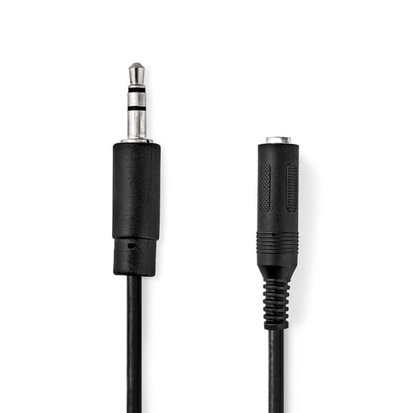 Stereo Audio kabel | 3.5 mm Hanstik | 6.35 mm Hunstik | Nikkelplateret | 0.20 m | Runde | Blister