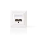 Miniatyrbilde 1 av 3: Nettverksveggboks | I veggen | 2-Port port(s) | CAT5e | Rett | Hunn | Gull belagt | PVC | Hvit | Plastpose