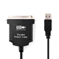 Miniatyrbild 1 av 3: parallellkabel | USB-A Hane | Centronics 36-stifts hane | Nickelplaterad | 2.00 m | Rund | PVC | Kuvert