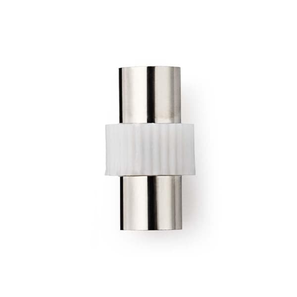 Satellite & Antenne Adapter | IEC (Coax) Hun | IEC (Coax) Hun | Nikkel belagt | 75 Ohm | Rett | Metall / Plast | Hvit | 1 stk. | Konvolutt