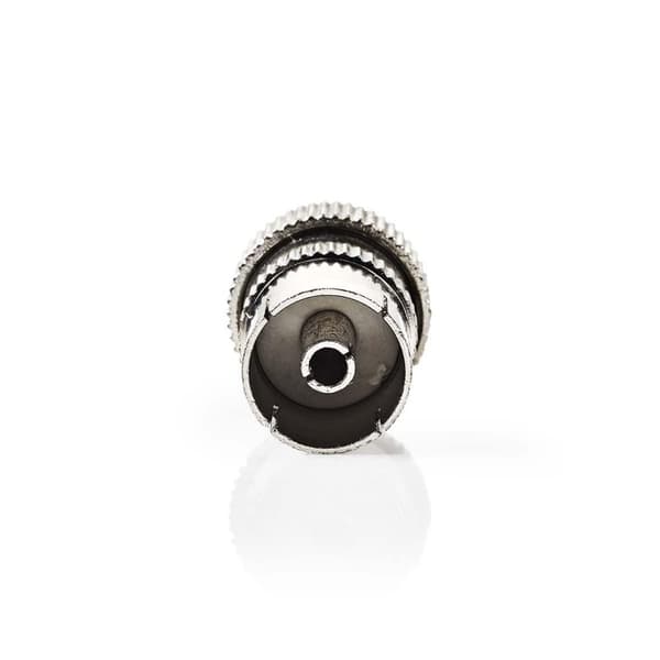 IEC (Coax) Stik | Lige | Hun | Nikkelplateret | 75 Ohm | Skru | Kabeldiameter: 7.0 mm | Metal | Sølv | 2 stk. | Konvolut