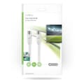 Miniatyrbillede 3 af 3: Coax Cable | IEC (Coax) Han | IEC (Coax) Hun | Nikkelplateret | 90 dB | 75 Ohm | Dobbelt afskærmet | 10.0 m | Runde | PVC | Hvid | Konvolut
