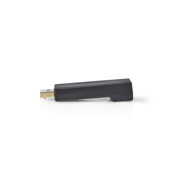 Displayport-adapter | DisplayPort Han | HDMI™ Hun | 4K@30Hz | Gull belagt | Rett | Rund | ABS | ABS | Antrasitt | Boks