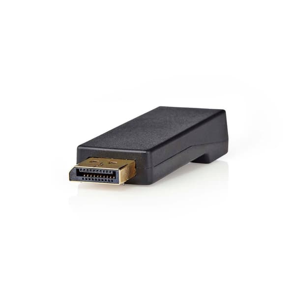 Displayport-adapter | DisplayPort Han | HDMI™ Hun | 4K@30Hz | Gull belagt | Rett | Rund | ABS | ABS | Antrasitt | Boks
