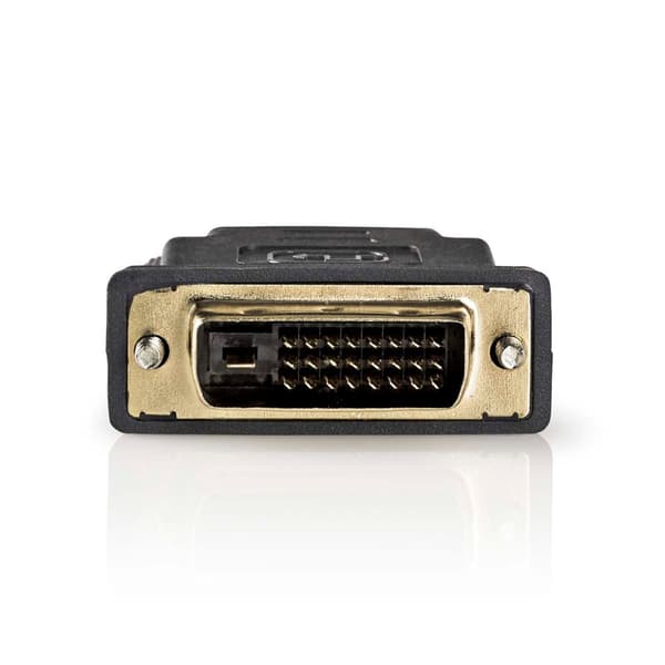 HDMI™ Adapter | HDMI™ Hun | DVI-D 24 + 1-pin han | Guldplateret | Lige | PVC | Antracit | 1 stk. | Window Box