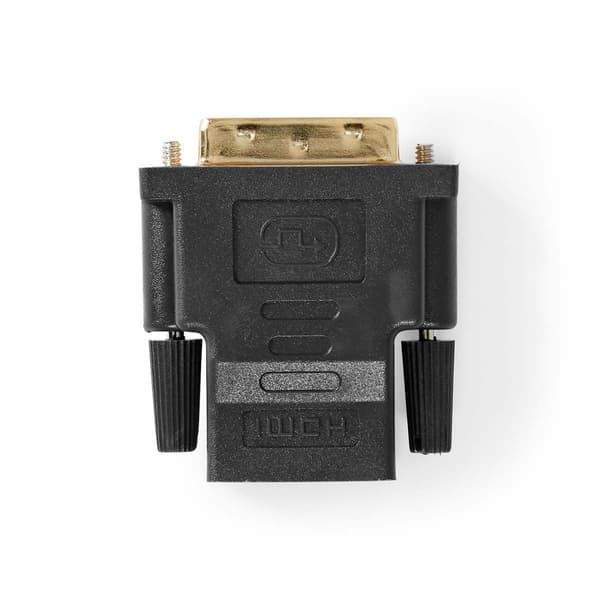 HDMI™ Adapter | HDMI™ Hun | DVI-D 24 + 1-pin han | Guldplateret | Lige | PVC | Antracit | 1 stk. | Window Box