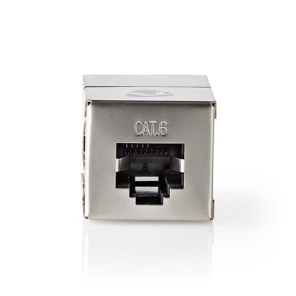 Nätverkskoppling | Adapter | Skärmad | RJ45 Hona | RJ45 Hona | Rak | Metall | Låda