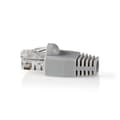 Miniatyrbillede 3 af 8: RJ45-stik | Han | Solid UTP CAT6 | Lige | Guldplateret | 10 stk. | PVC | Grå | Box
