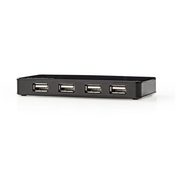 USB-hubb | USB A-Hane | USB-A Hona | 7-port port(s) | USB 2.0 | Strömadapter / USB ström | 7x USB