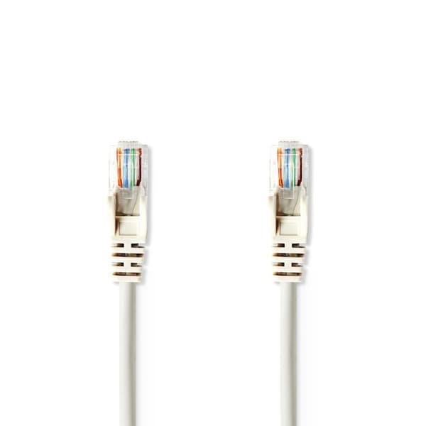 CAT5e verkkokaapeli | U/UTP | RJ45 uros | RJ45 uros | 5.00 m | Pyöreä | PVC | Harmaa | Kirjekuori